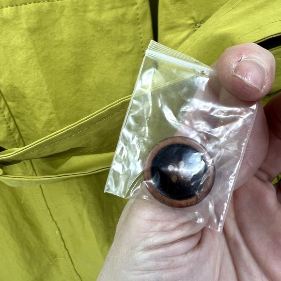 Soft Surroundings chartreuse Trench Coat - Picture 6 of 7